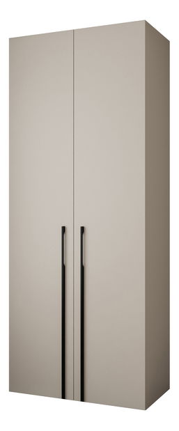 Šatní skříň 100 cm Carmela 40-3 (kašmír + černá)