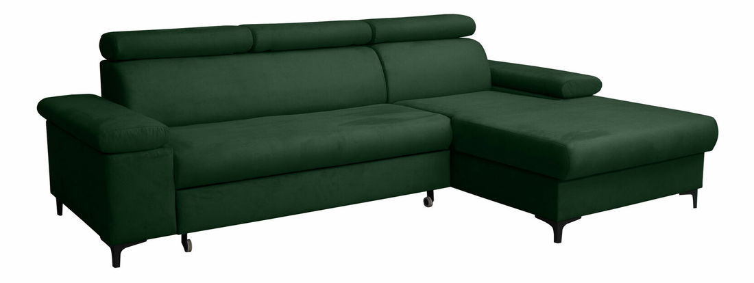 Rohová sedačka Felicita (tmavozelená) (P)