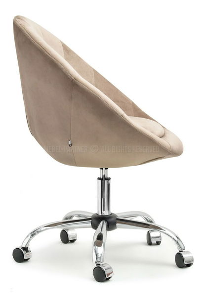Křeslo Lush 4 (béžová + chromová)