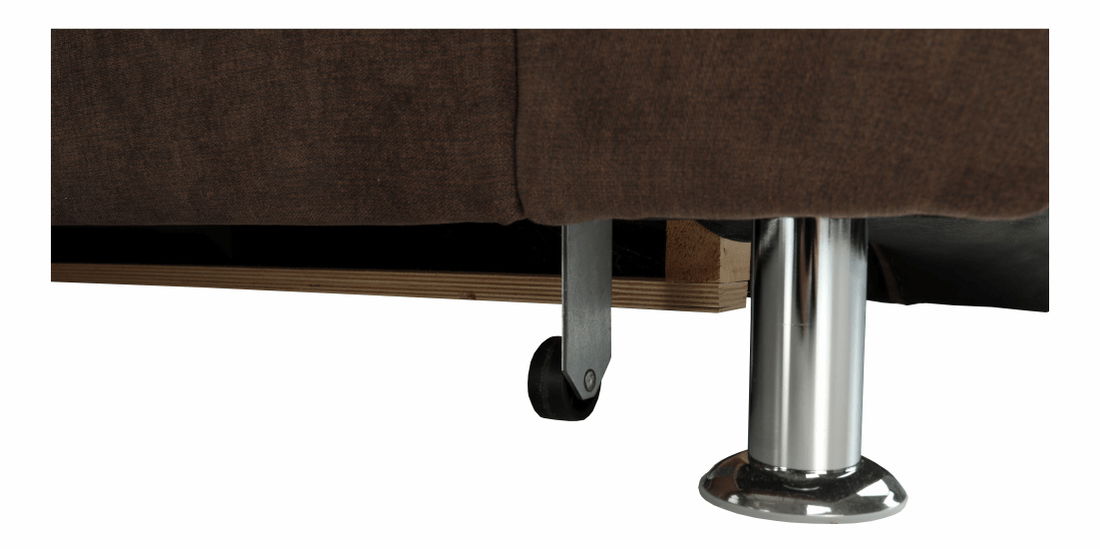 Rohová sedací souprava Stan (hnědá) (P)