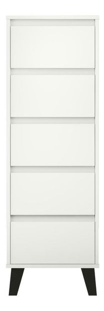 Komoda Brisas 3 (bílá + černá)