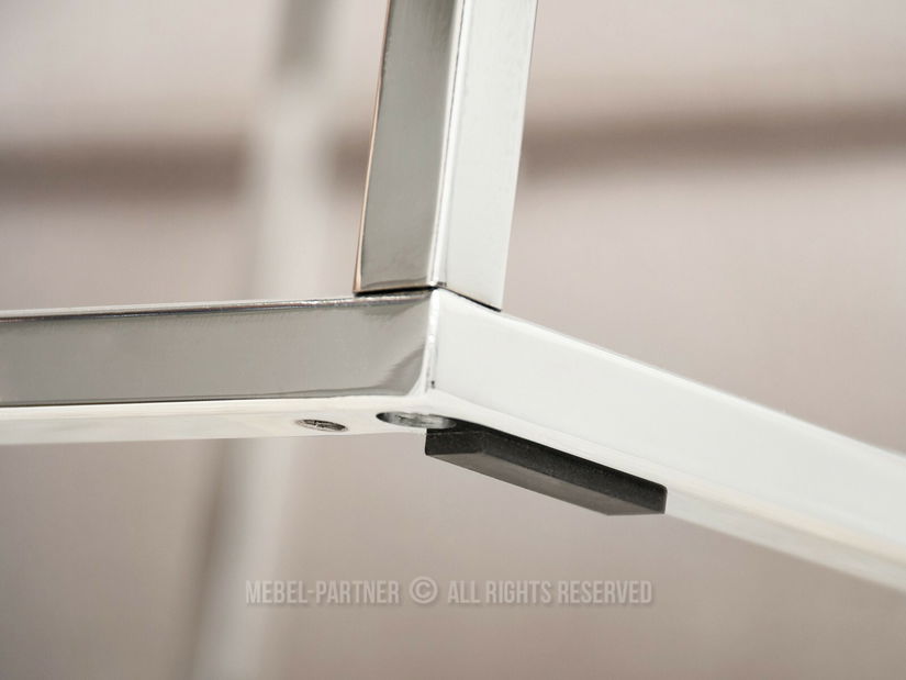 Konferenční stolek Bella M (bílý mramor + chromová)