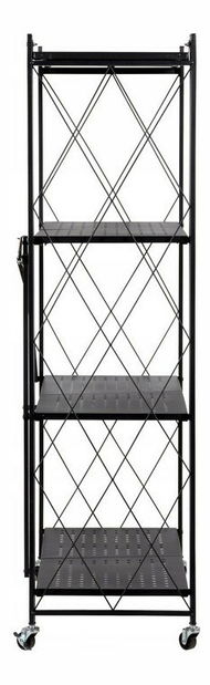 Kuchyňský regál na kolečkách Ricos 2 (černá)