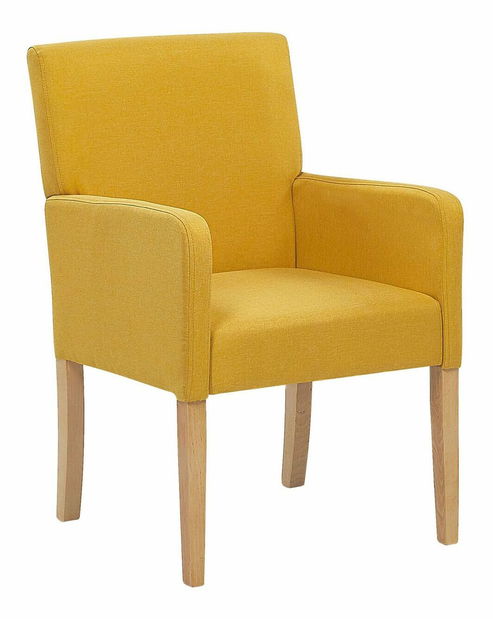 Jídelní židle ROCKY (textil) (žlutá)