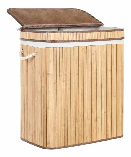Koš na prádlo Kalea (světlé dřevo)