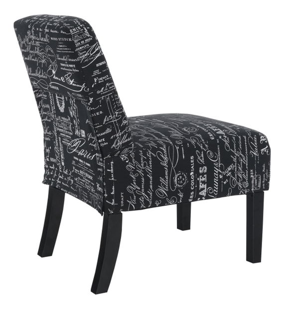 Křeslo Henriot (černo bílý vzor)