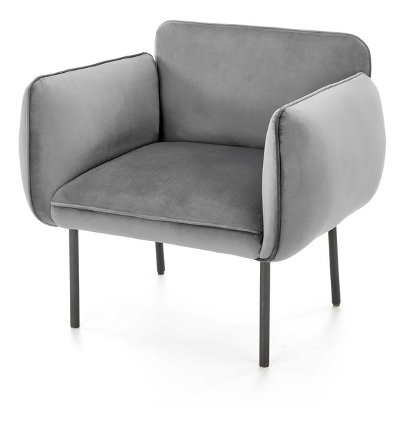 Relaxační křeslo Breann (šedá + černá)