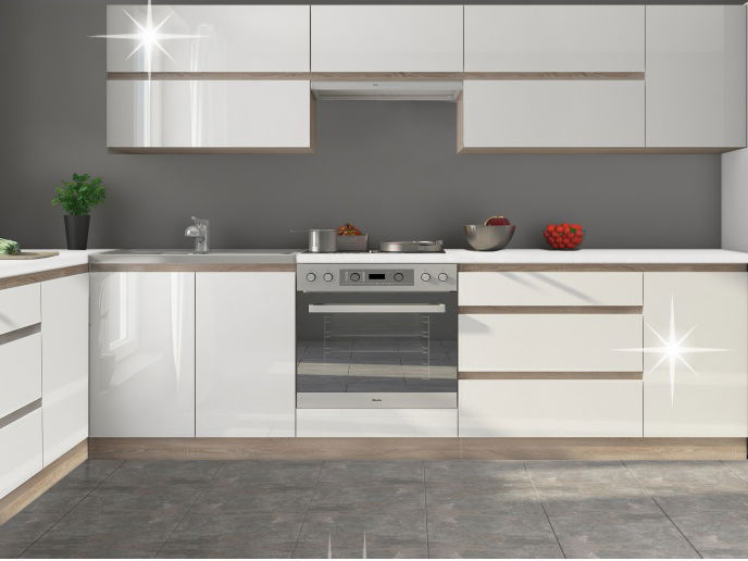 Horní kuchyňská skříňka Lilouse G 60 U (bílá + dub sonoma) *výprodej