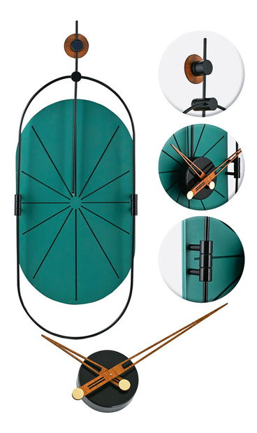 Kovové nástenné hodiny Asir Sana