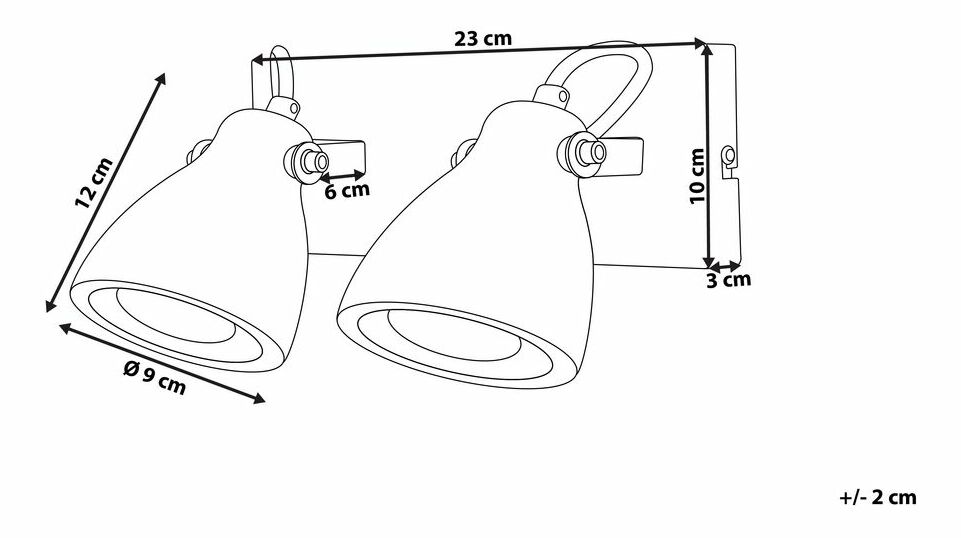 Závěsná lampa Mareno II (světle šedá)