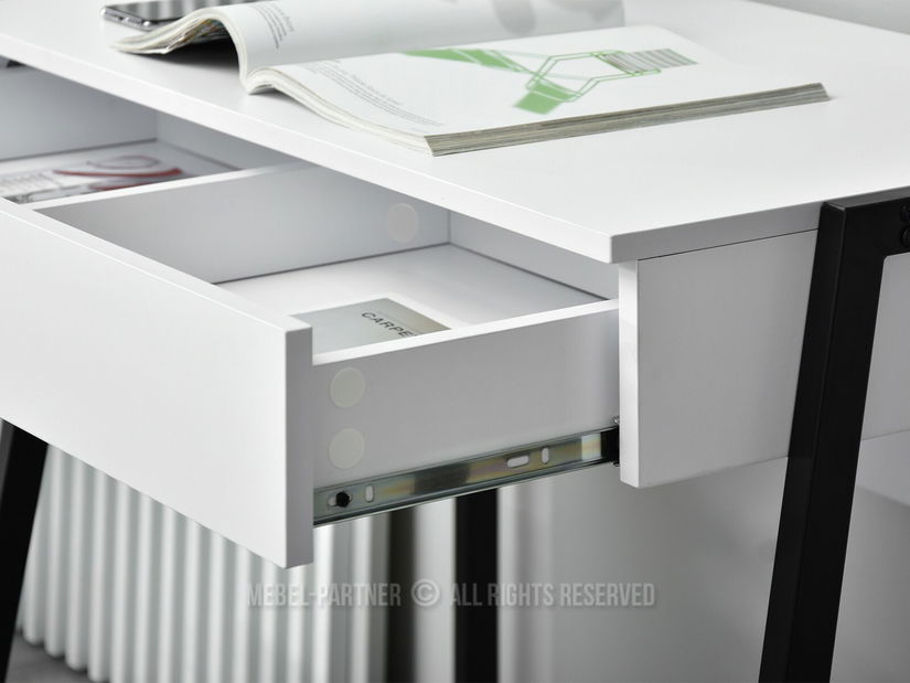 PC stolek Norway (bílá + černá)