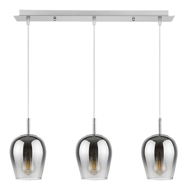 Závěsné svítidlo Halite 5253 (chromová + dymové sklo)