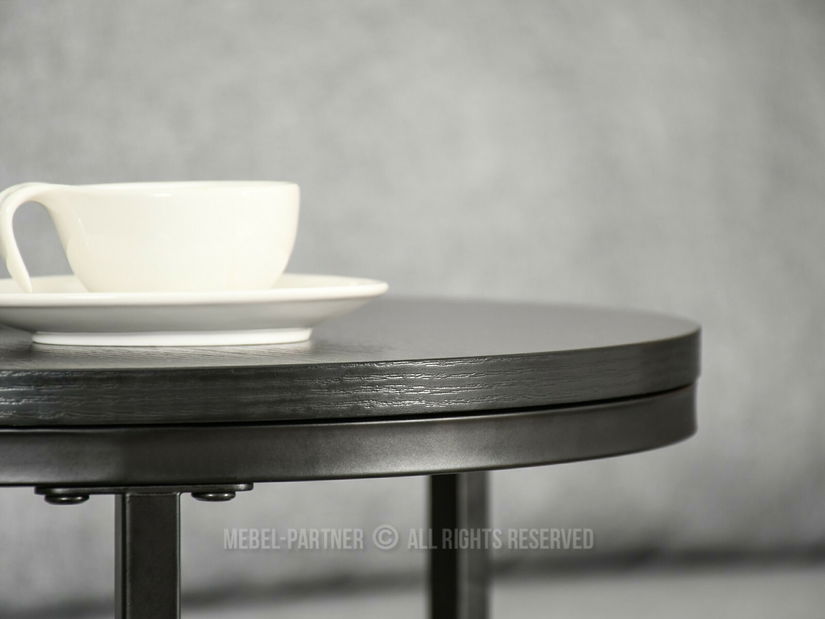 Konferenční stolek Corden (černé dřevo + černá)