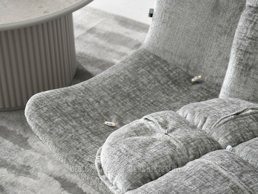 Křeslo Jaspier (šedá + krémová)