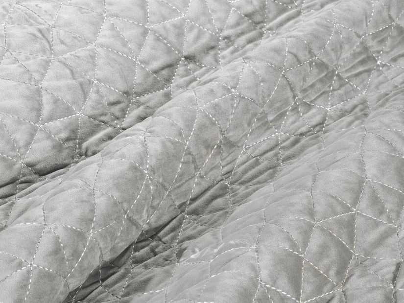 Přehoz na postel 240x220 cm WILLY (stříbrná)
