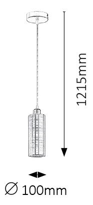 Závěsné svítidlo Vera 2202 (chromová)