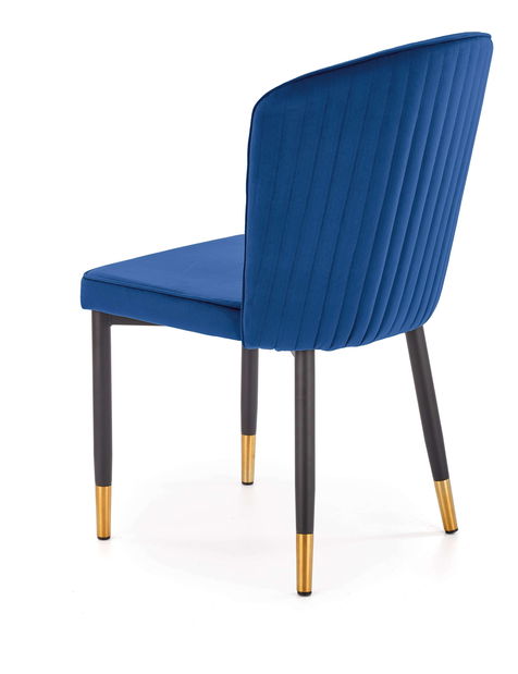 Jídelní židle Krakury (tmavě modrá + černá + zlatá)