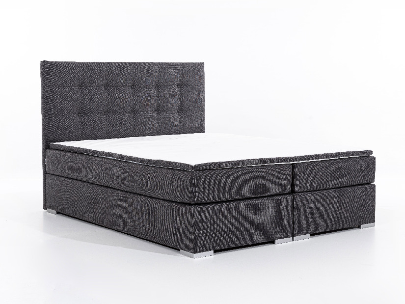 Boxspring postel 160 cm Irma 01 (černá)