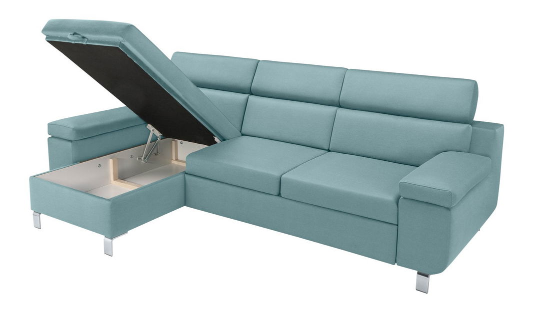 Rohová sedací souprava BRW Remi RECBK.2F (tyrkysová) (L)