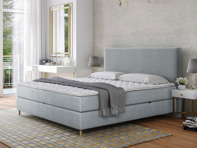 Manželská postel 140cm Wezler (popelavá)
