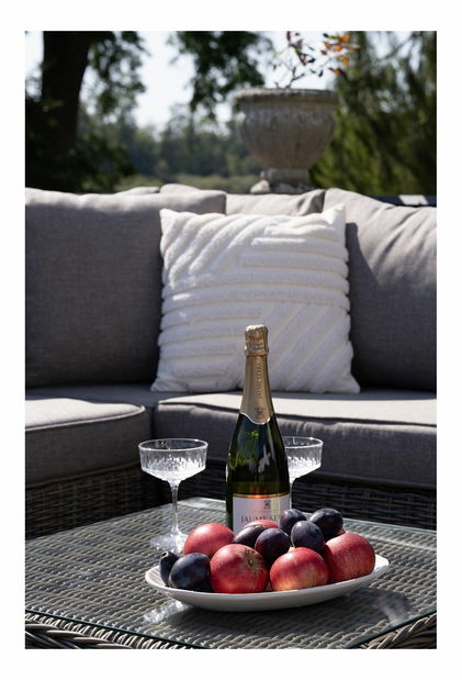 Zahradní set Cresalia (hnědá + šedá)