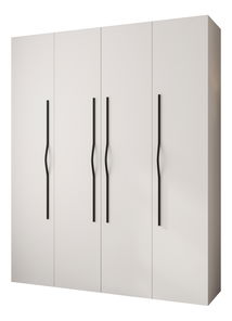 Šatní skříň 200 cm Carmela 50-2 (bílá + černá)