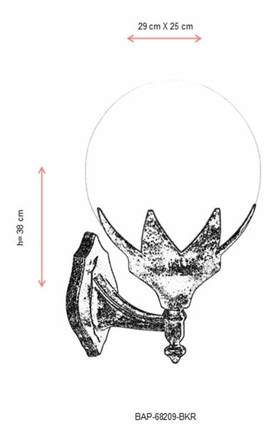 Venkovní nástěnné svítidlo Bianca (hnědá)