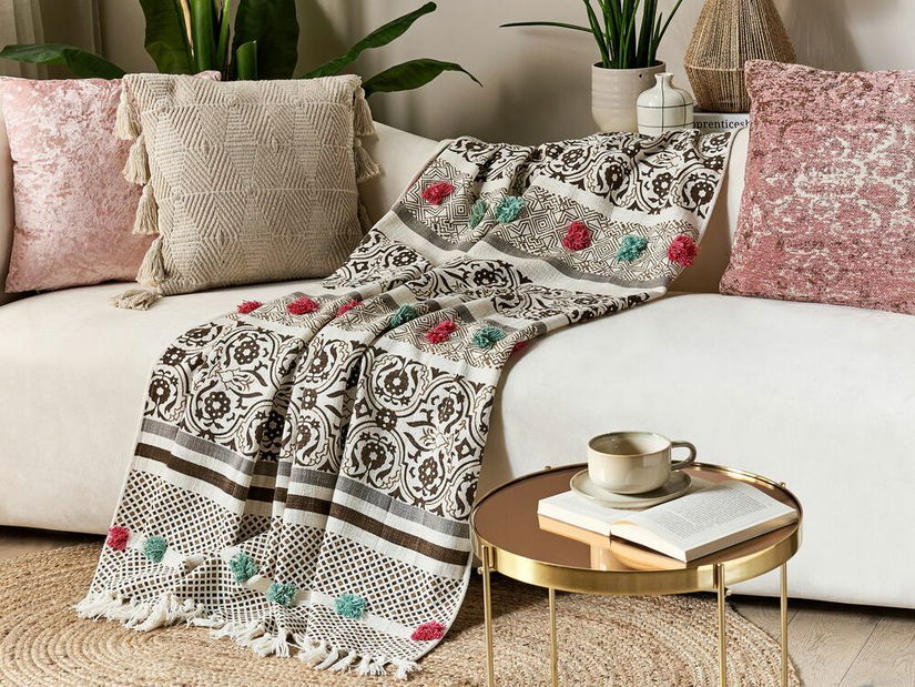 Deka 130 x 180 cm Chiza (hnědá)