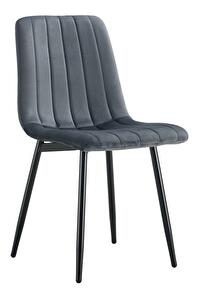 Jídelní židle Rameta 1 (tmavě šedá + černá)