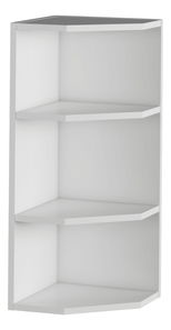 Horní kuchyňský regál, rohový Janne Typ 3 (bílá)