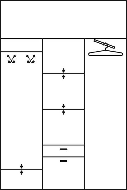 Šatní skříň Krzys