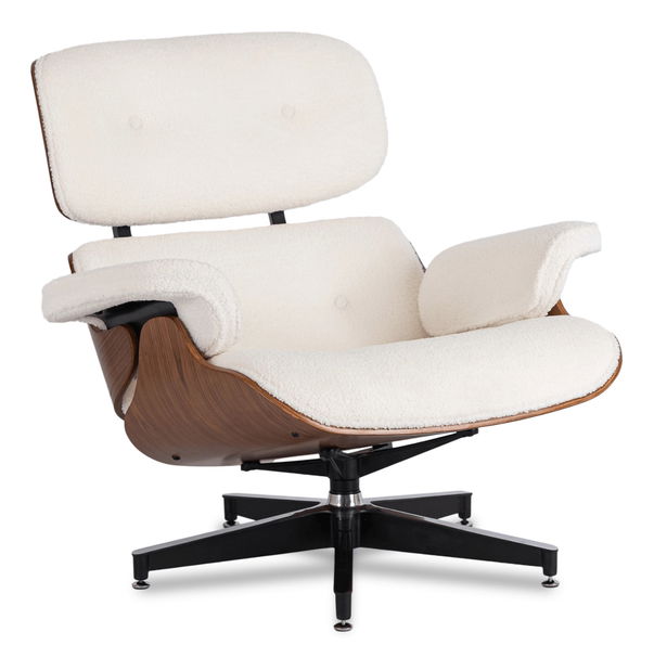  Křeslo s podnožkou Procesion (bílá)