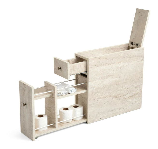 Koupelnová skříňka Calena (mramor světlý)