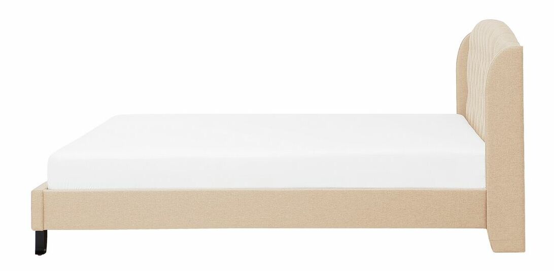 Manželská postel 180 cm BORD (s roštem) (béžová)