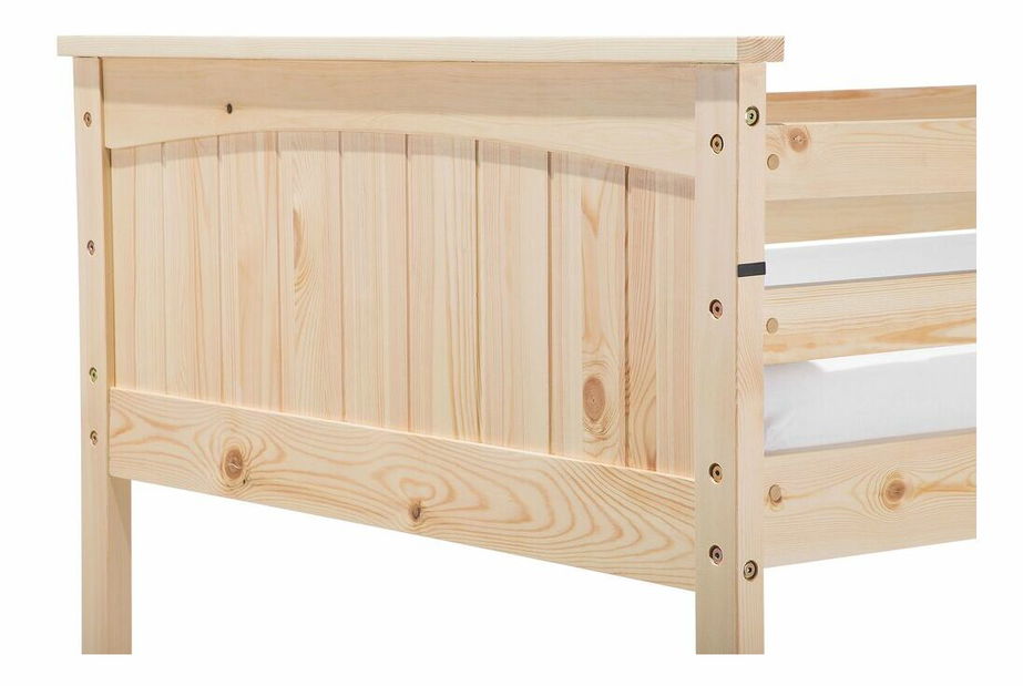 Patrová postel 90 cm Alf (světlé dřevo) (s roštem a úložným prostorem)