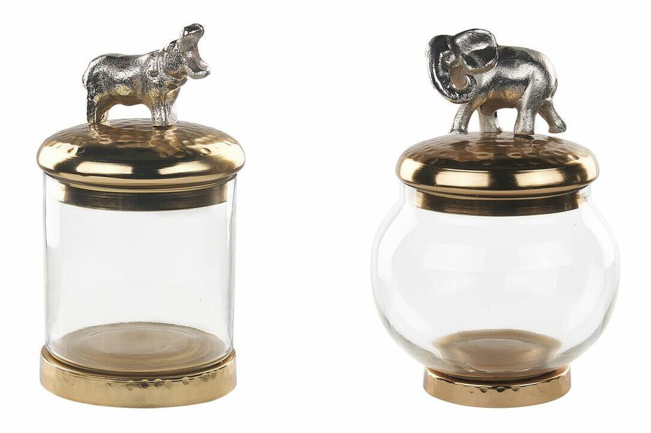 Set 2 ks dekorací Lakza (zlatá)