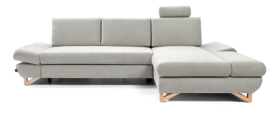 Rohová sedací souprava Aveley (popelavá) (P)