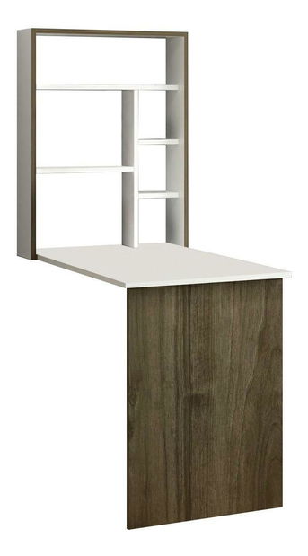  PC stolek Kodima (bílá + dub)