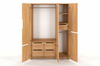 Šatní skříň Naturlig Larsos 3D5S (buk)