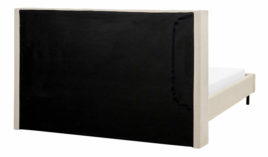 Manželská postel 160 cm Vue (béžové buklé) (s roštem)