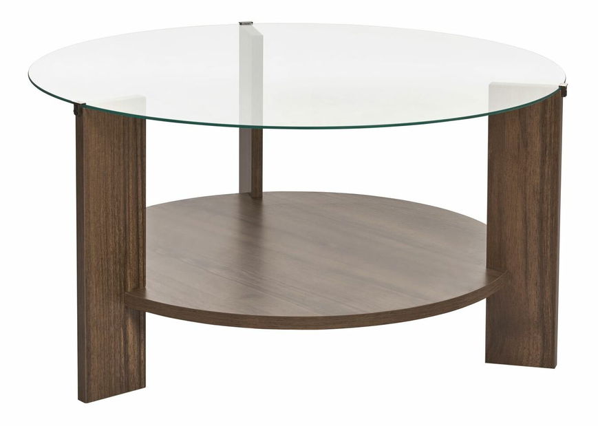 Konferenční stolek Claro (ořech + sklo)