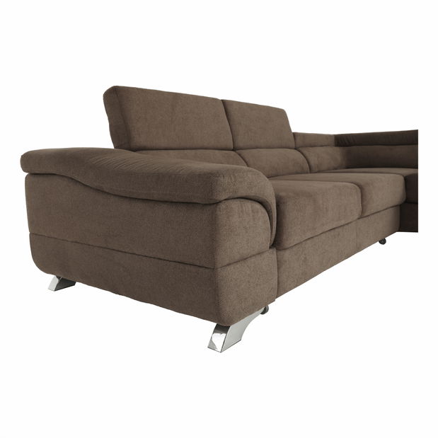 Rohová sedačka Lyng (hnědá) (P)