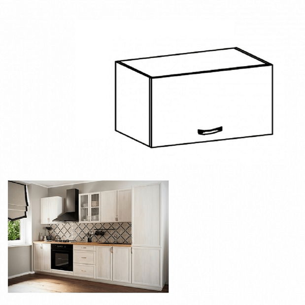 Horní kuchyňská skříňka G50K Sillina (sosna andersen)