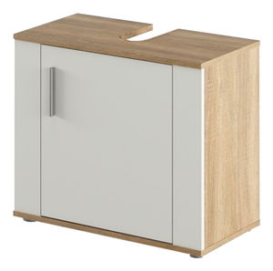 Skříňka pod umyvadlo Leah 02 (dub sonoma + bílá matná)