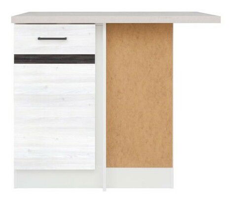 Spodní kuchyňská skříňka, rohová BRW Junona line DNW/100/82/p (Modřín světlý + Šedý wolfram)