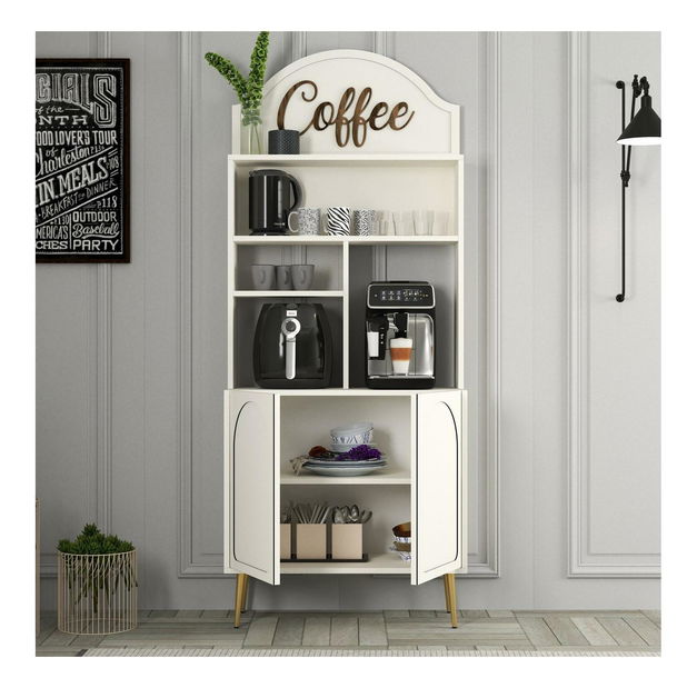 Příborník Lyantela 80 (krémová + zlatá)