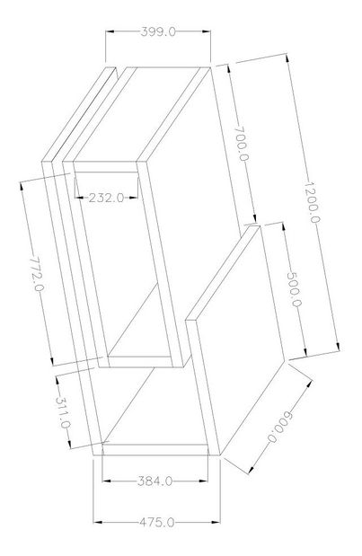 Konferenční stolek Bilsby Typ 97 (smrk + šedá)