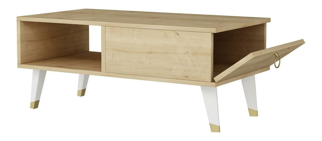 Konferenční stolek Papina (dub safírový)