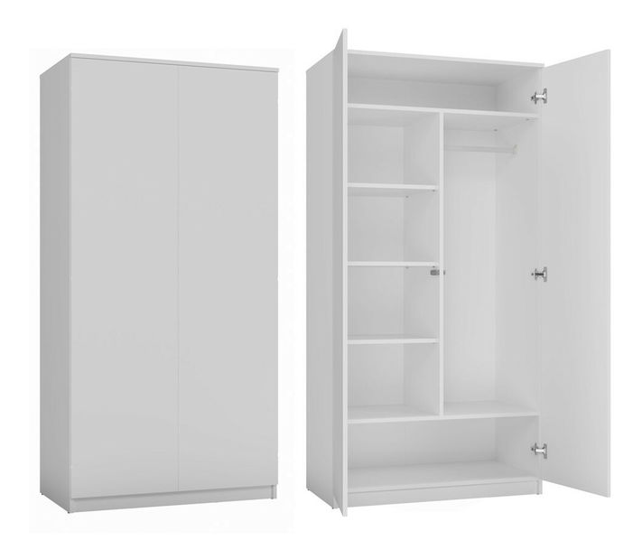 Šatní skříň Musecalo 3 (bílá)