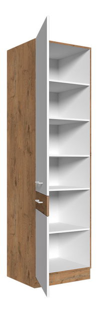 Kuchyňská skříňka Bronte 60 DK-210 2F (dub lancelot + bílý lesk)